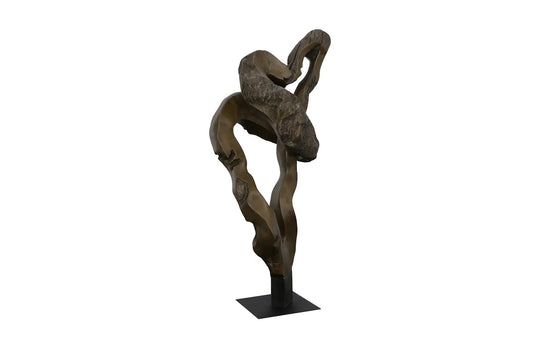 American Home Furniture Phillips Collection Cast Teak Root Sculpture