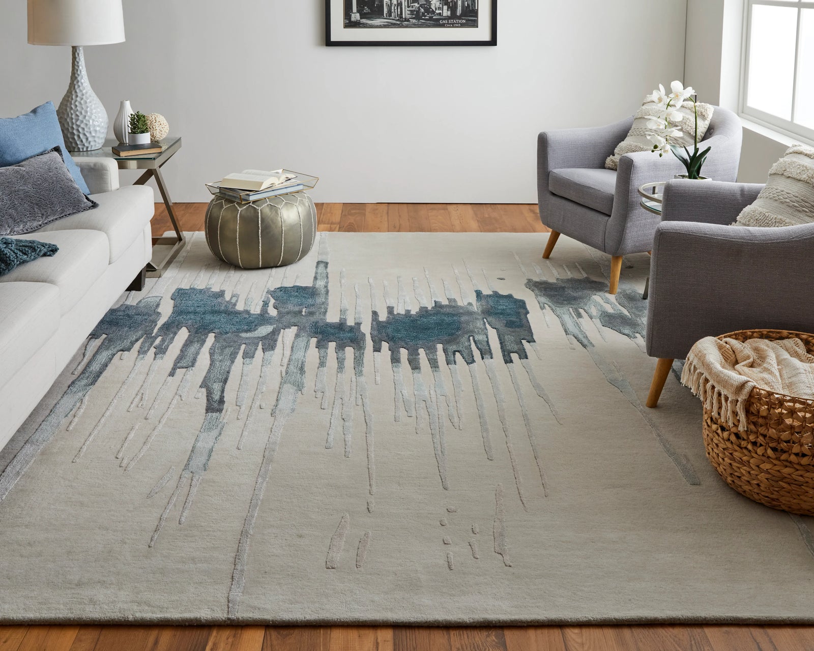Rectangle/Blue-Multi