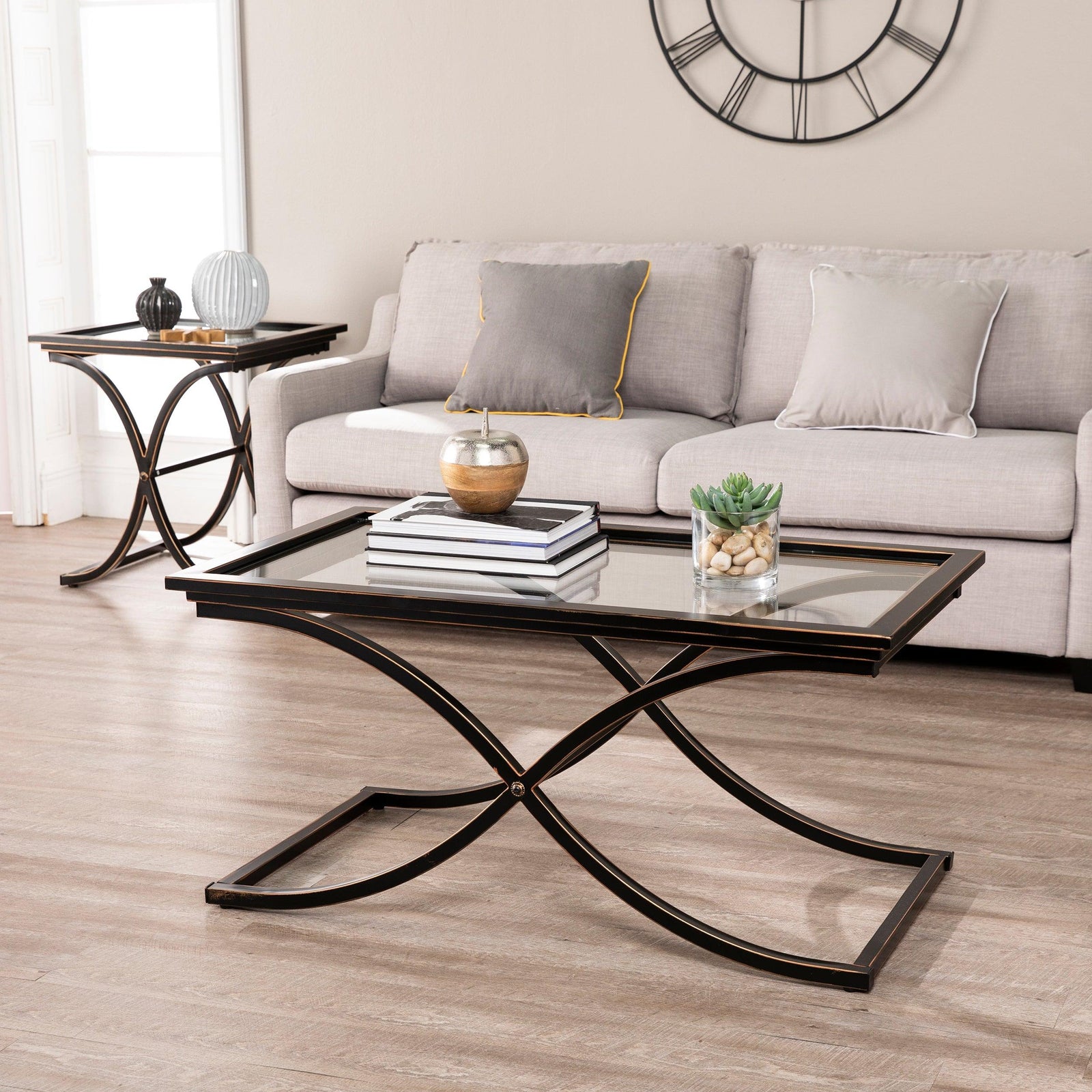 SEI Furniture Vogue Cocktail Table - Black COFFEE TABLES