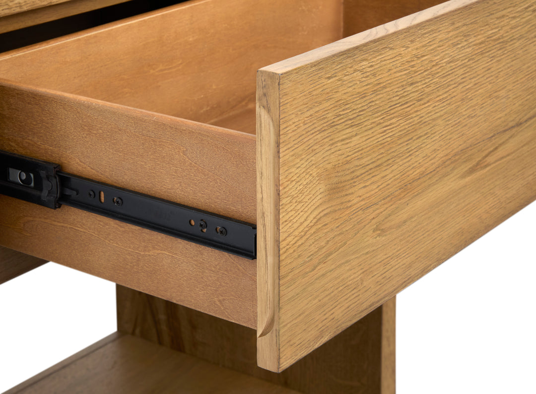 Ripley Rustic Caramel And Dark Bronze Rectangular Sofa Table - T6421-73