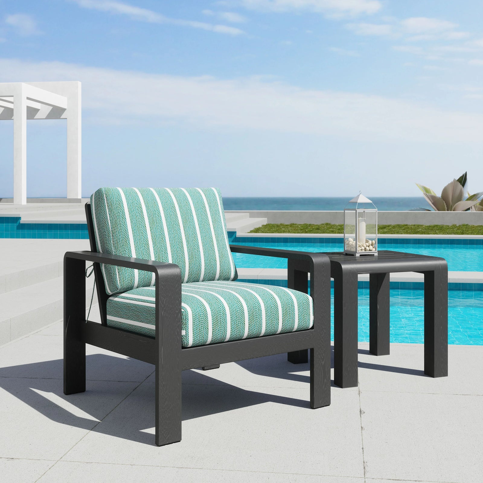 Zuo Rolig Armchair Green OUTDOOR CHAISE LOUNGES