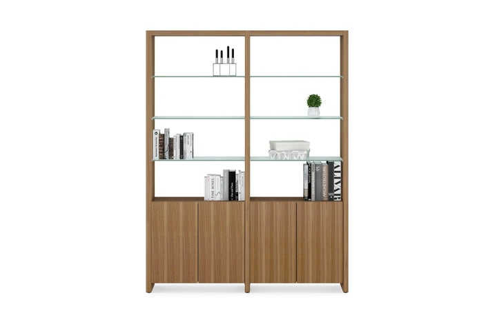 Linea 2-Shelf System - 64" Wide - AmericanHomeFurniture