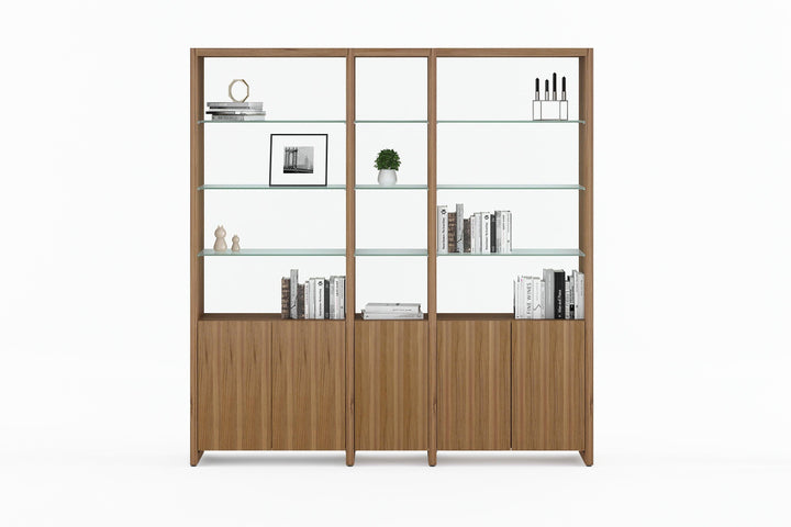 Linea 3-Shelf System - 81" Wide - AmericanHomeFurniture