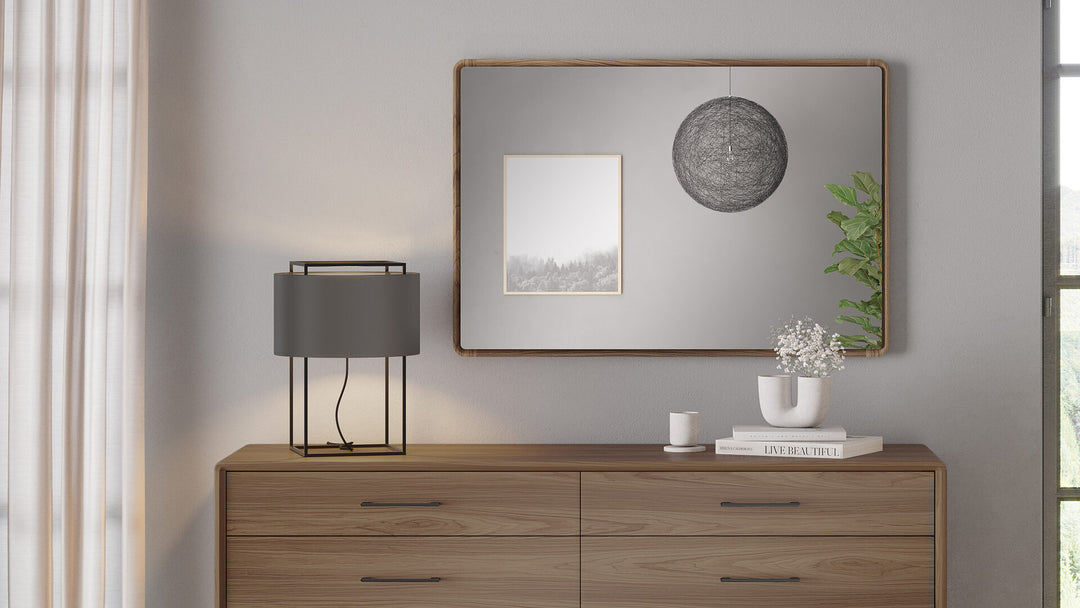 American Home Furniture | BDI - LINQ Wall Mirror - Rectangle