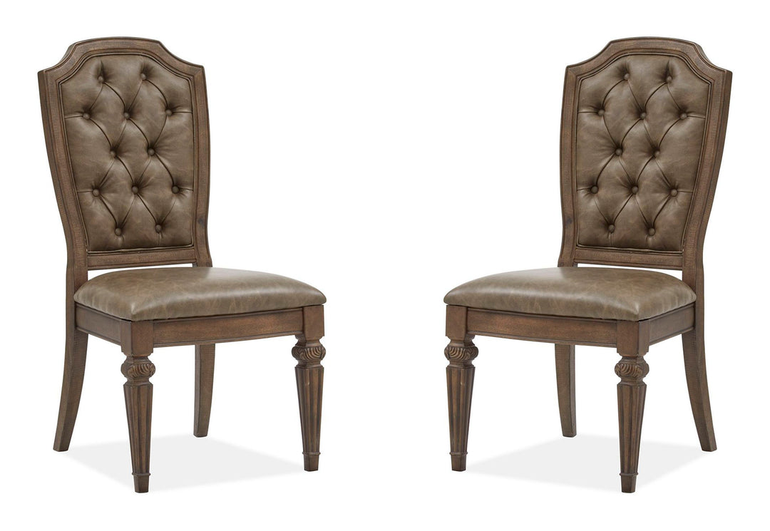 Durango Willadeene Brown Upholstered Side Chair - Set of 2 - D5133-63