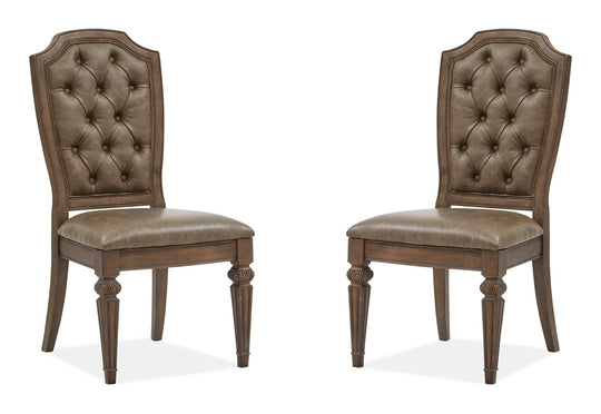 Durango Willadeene Brown Upholstered Side Chair - Set of 2 - D5133-63