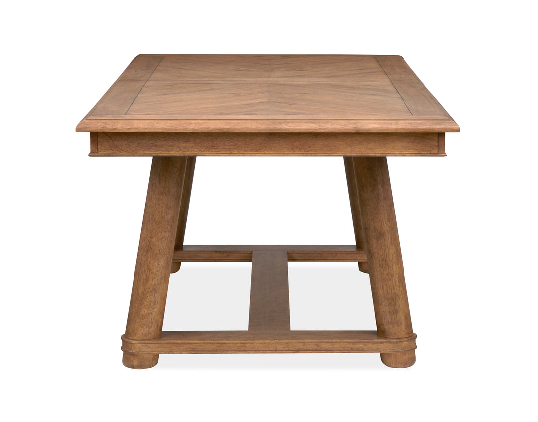 Woodward Dark Clove Trestle Extendable Dining Table - D6521-21