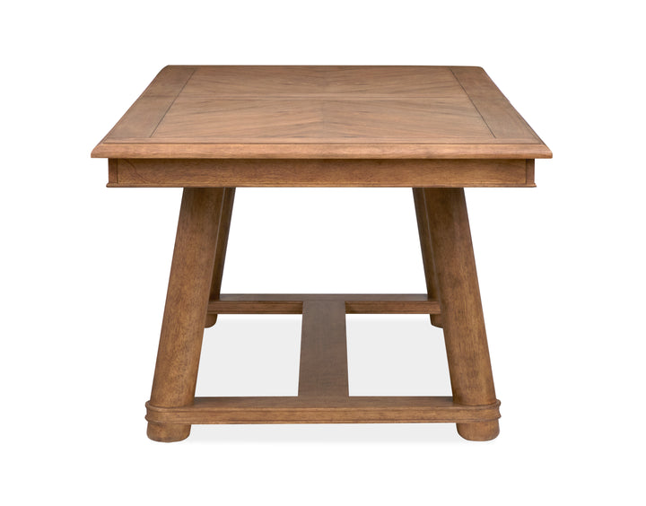 Woodward Dark Clove Trestle Extendable Dining Table - D6521-21