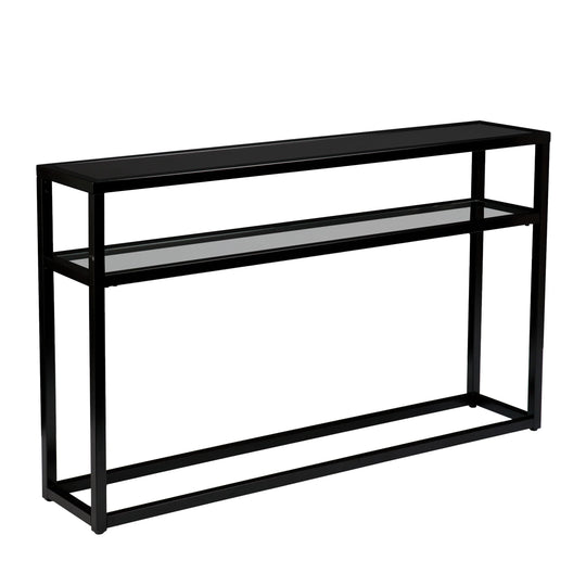 SEI Furniture Holly & Martin Baldrick Console Table - Black CONSOLE TABLES