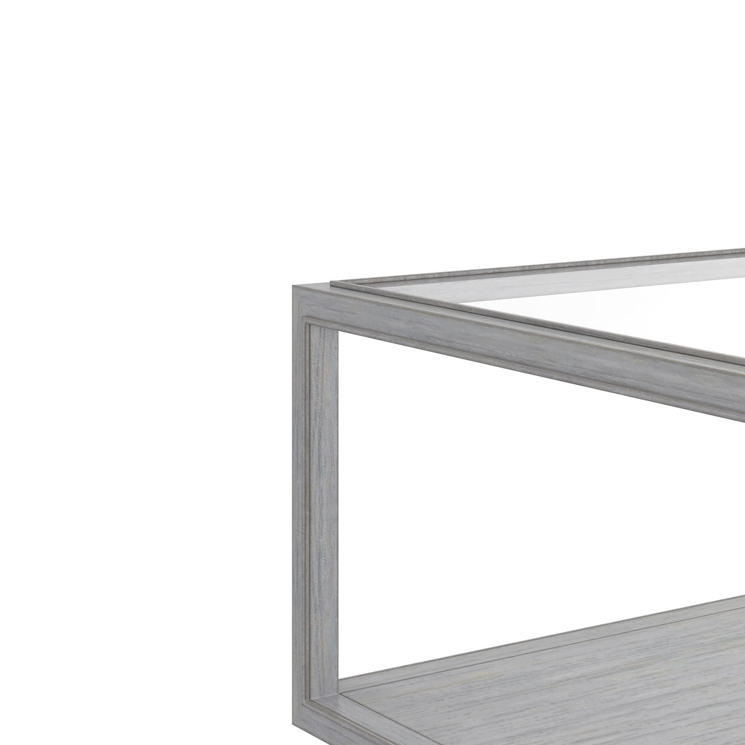 Glaze Sq Cktl Table-Vintage Blue