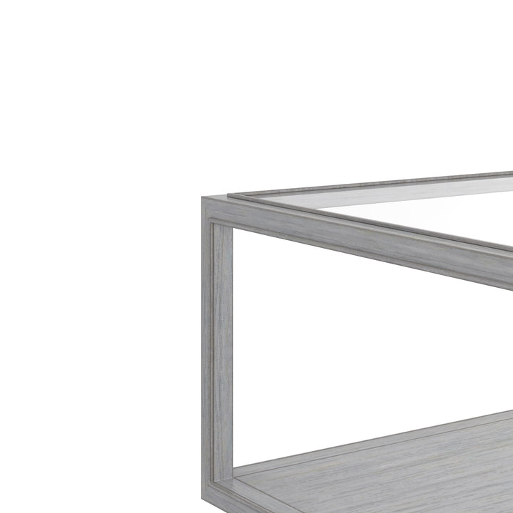 Glaze Sq Cktl Table-Vintage Blue
