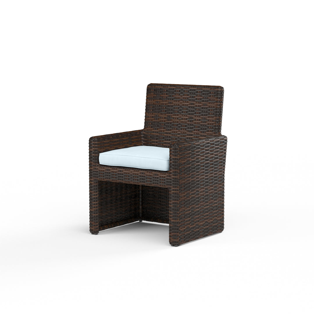 Montecito Dining Chair in Canvas Skyline w/ Self Welt