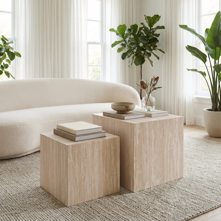 Cambro Coffee Table Set (2-Piece) Stone Beige - 111084