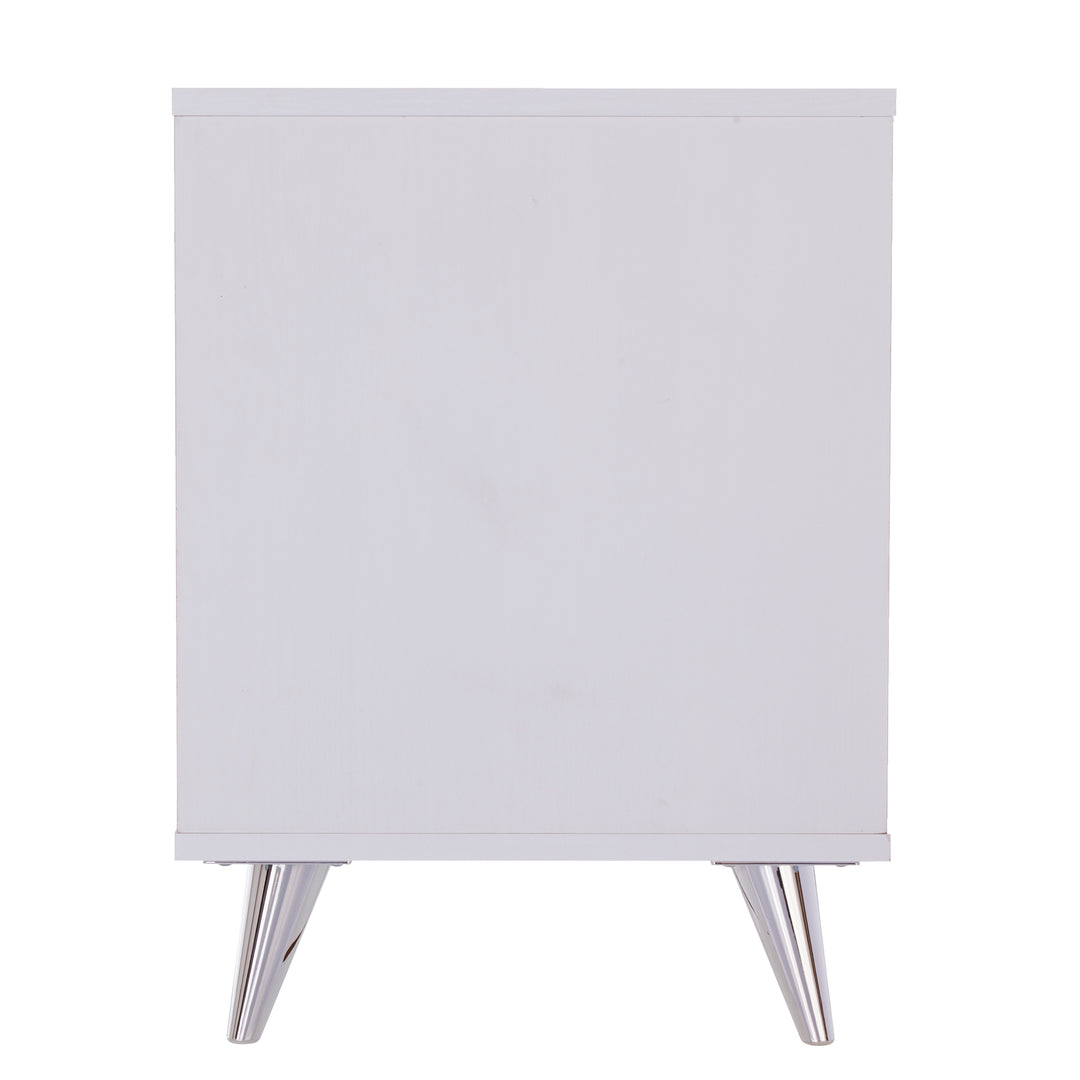 American Home Furniture | SEI Furniture - Oren Nightstand with Drawers - White