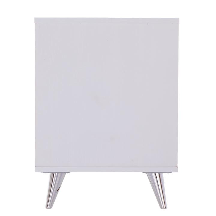 American Home Furniture | SEI Furniture - Oren Nightstand with Drawers - White