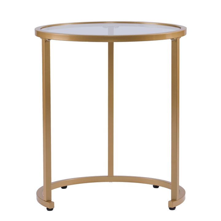Evelyn Glam Nesting Side Table 2pc Set – Gold - AmericanHomeFurniture