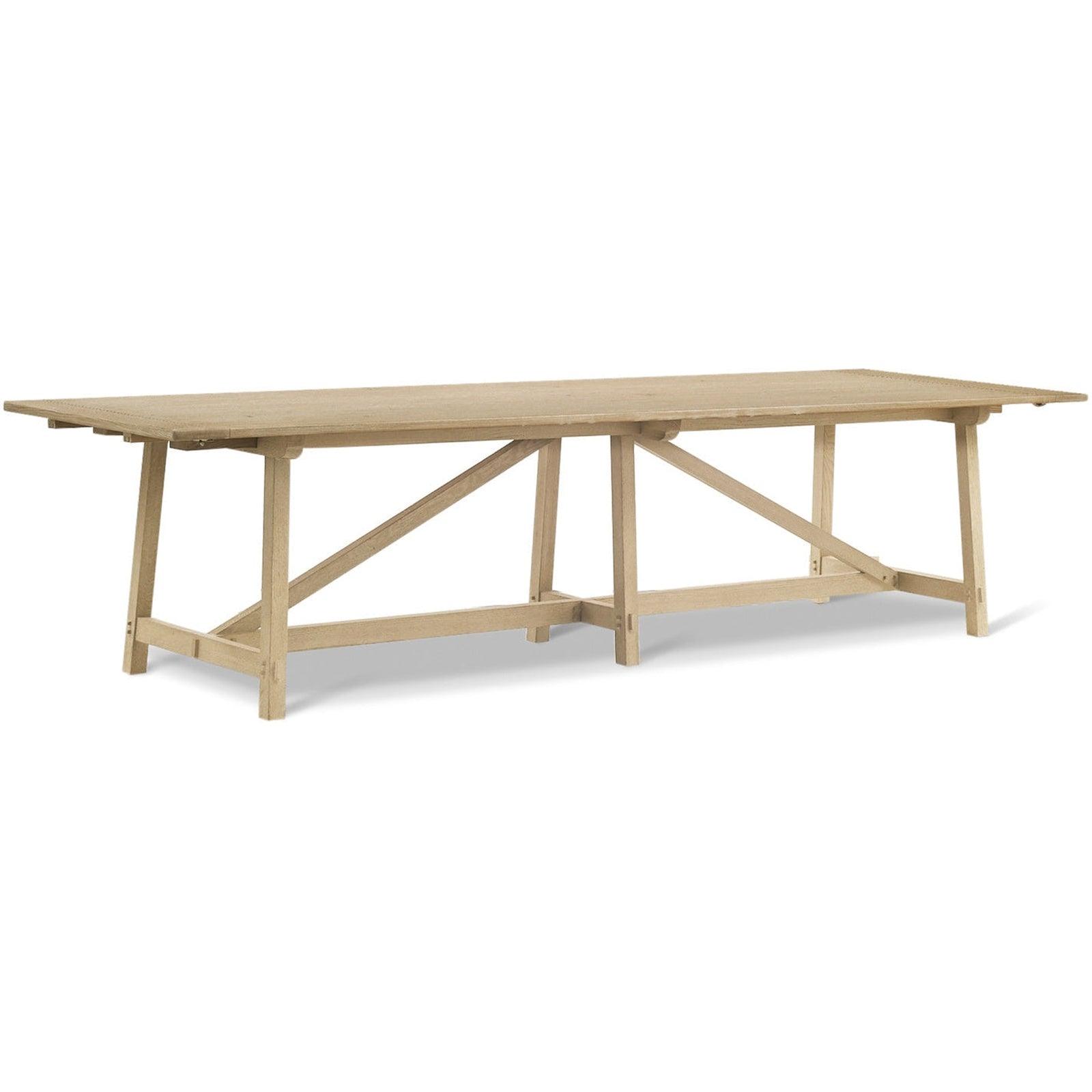 Jonathan Charles Timeless Sidereal French Laundry Dining Table 125" in Stripped Oak DINING TABLES