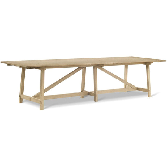 Jonathan Charles Timeless Sidereal French Laundry Dining Table 125" in Stripped Oak DINING TABLES