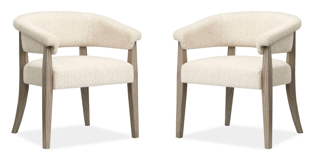 Braelyn Dorian Grey Upholstered Host Chair - Set of 2 - D5874-76