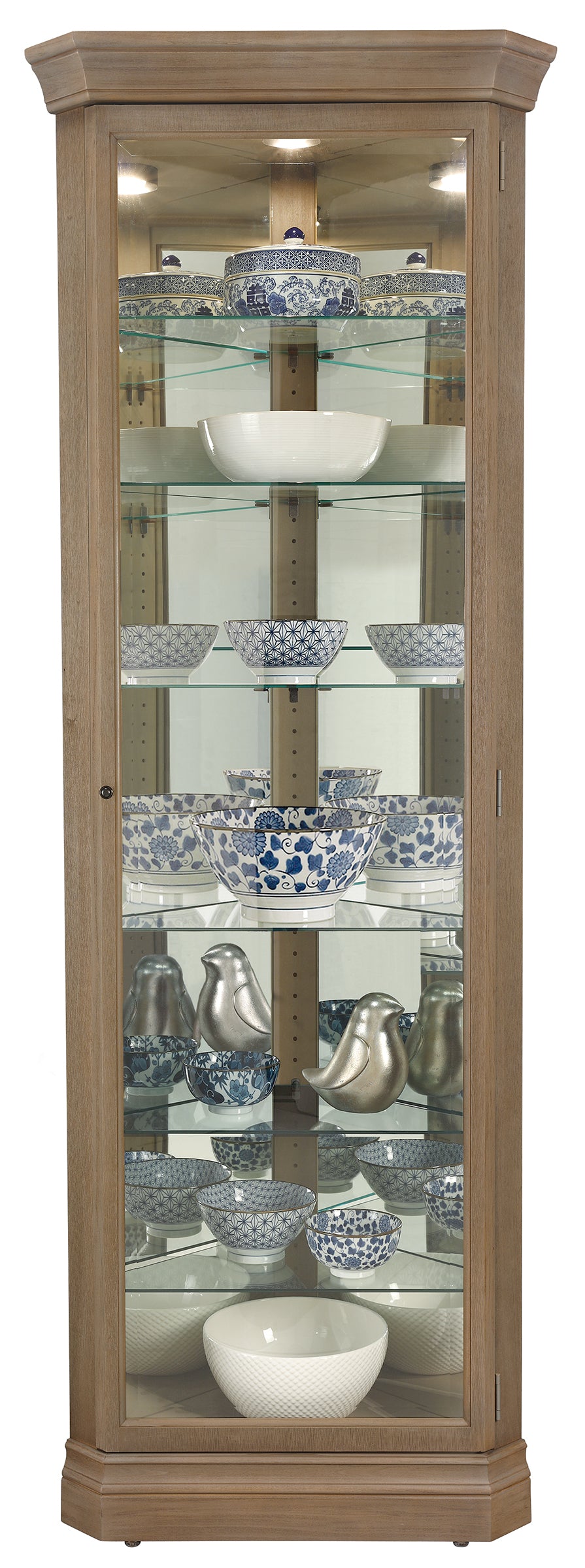 American Home Furniture | Howard Miller - Delia III Corner Curio Cabinet