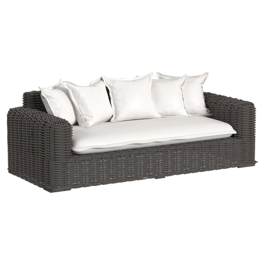 Cabo Loveseat in Soothe Pearl w/ Flange Welt