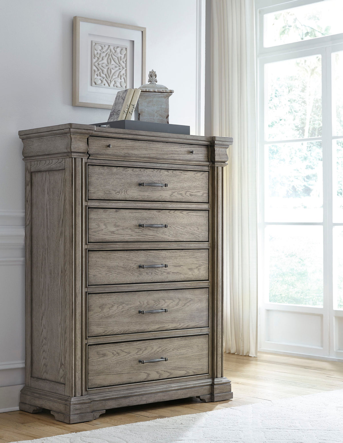 Madison Ridge Heritage Taupe 6 Drawer Chest - P091124