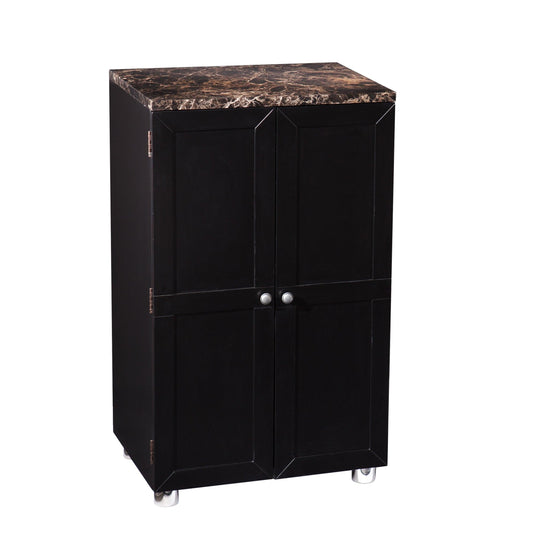 SEI Furniture Cape Town Bar Cabinet w/ Wine Storage BAR + BAR CARTS