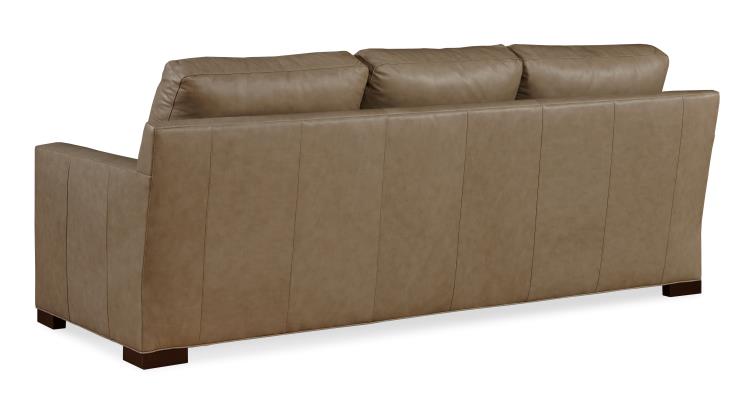 American Home Furniture | Century - Century Leather Stocked Reynolds Sofa