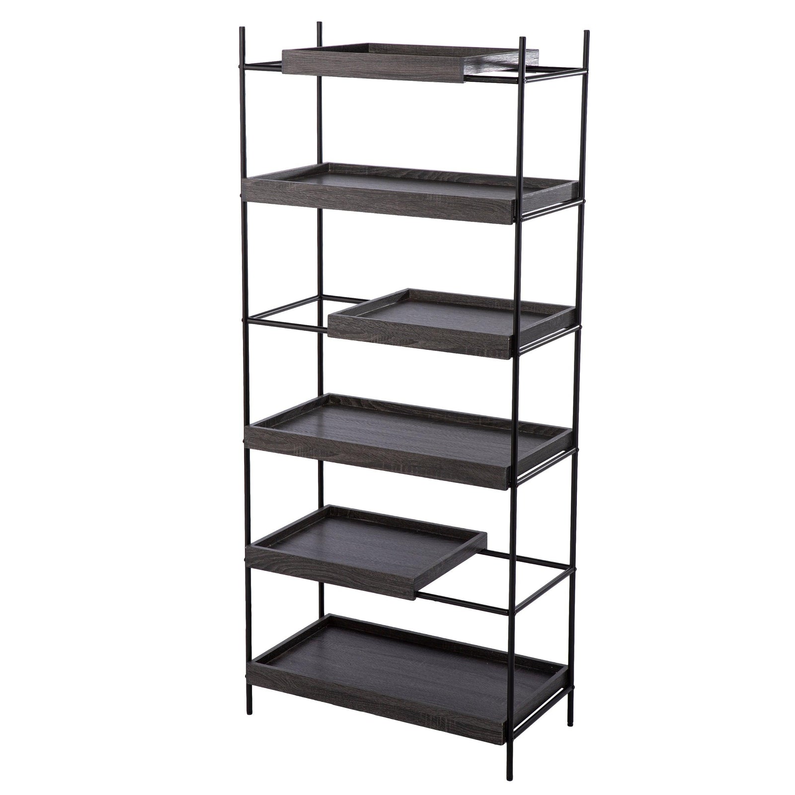 SEI Furniture Deckenly Sliding Shelf Etagere BOOKCASES + SHELVES