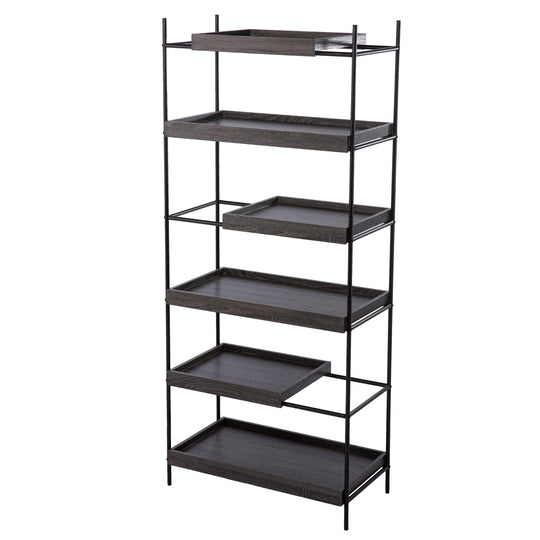 SEI Furniture Deckenly Sliding Shelf Etagere BOOKCASES + SHELVES