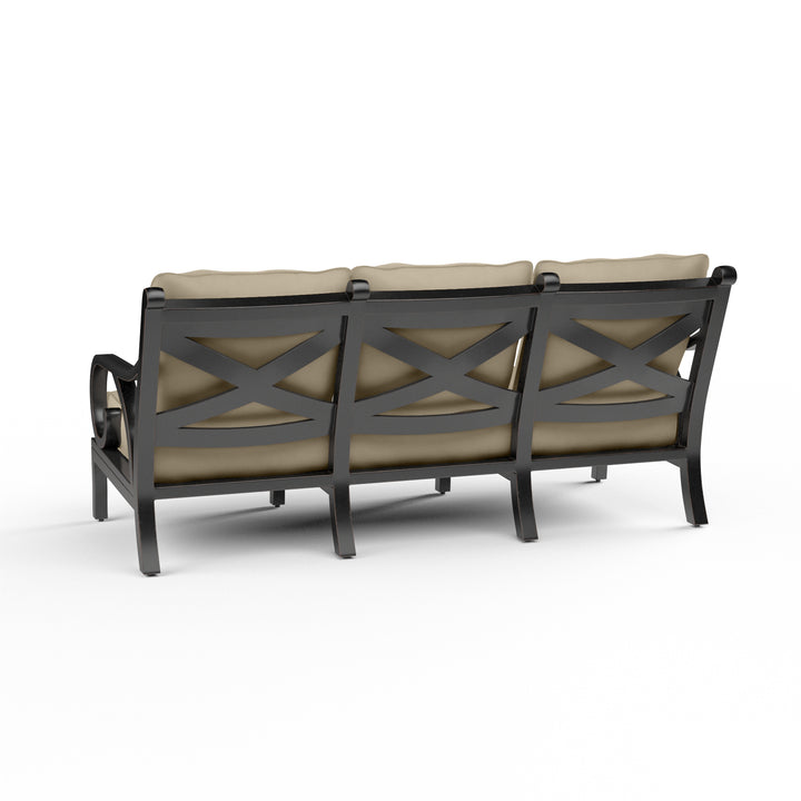 Monterey Sofa in Linen Stone w/ Self Welt