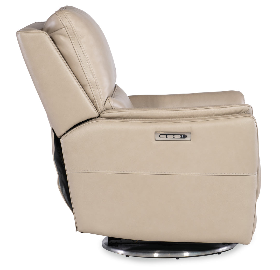 American Home Furniture | Hooker Furniture - Soiree Zero Gravity Swivel w/Power Headrest and Lumbar