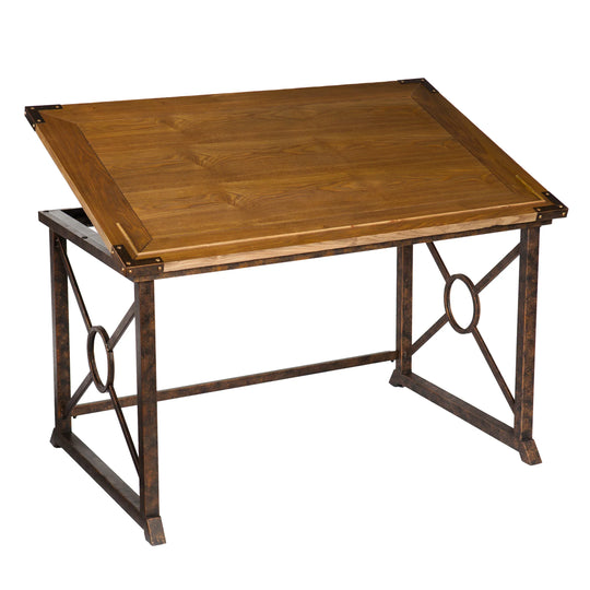 SEI Furniture Knightley Tilt-Top Drafting Table DESKS