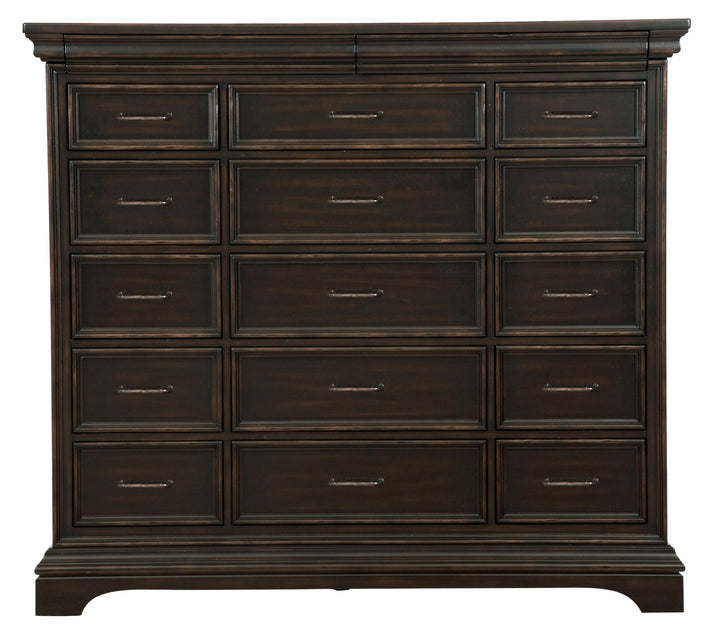 Caldwell Smoked Molasses 17 Drawer Master Chest - P012127