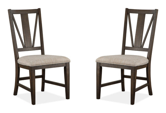Westley Falls Graphite Upholstered Side Chair - Set of 2 - D4399-62