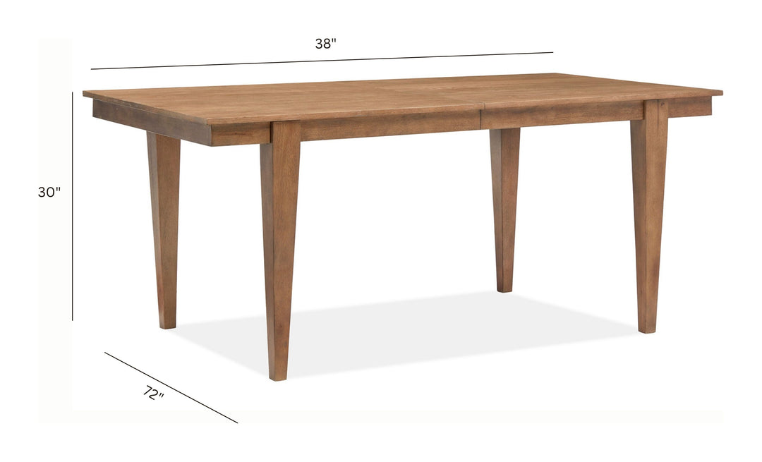 Lindon Belgian Wheat Extendable Rectangular Dining Table - D5570-20