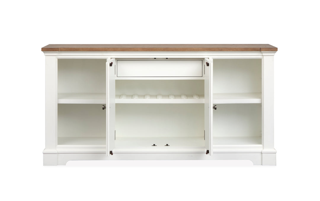 Kingston Whisper White And Cerused Nutmeg Credenza - D6407-11
