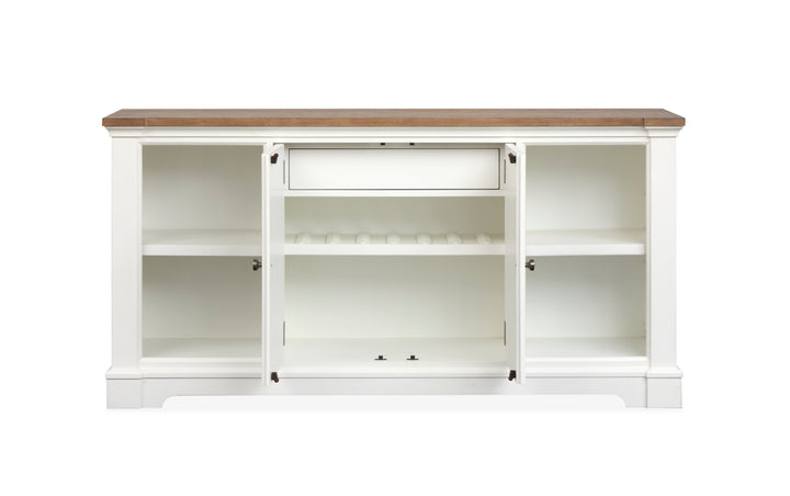 Kingston Whisper White And Cerused Nutmeg Credenza - D6407-11