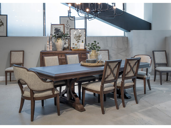 Jubilee Brown Extendable Trestle Dining Table - D6524-21