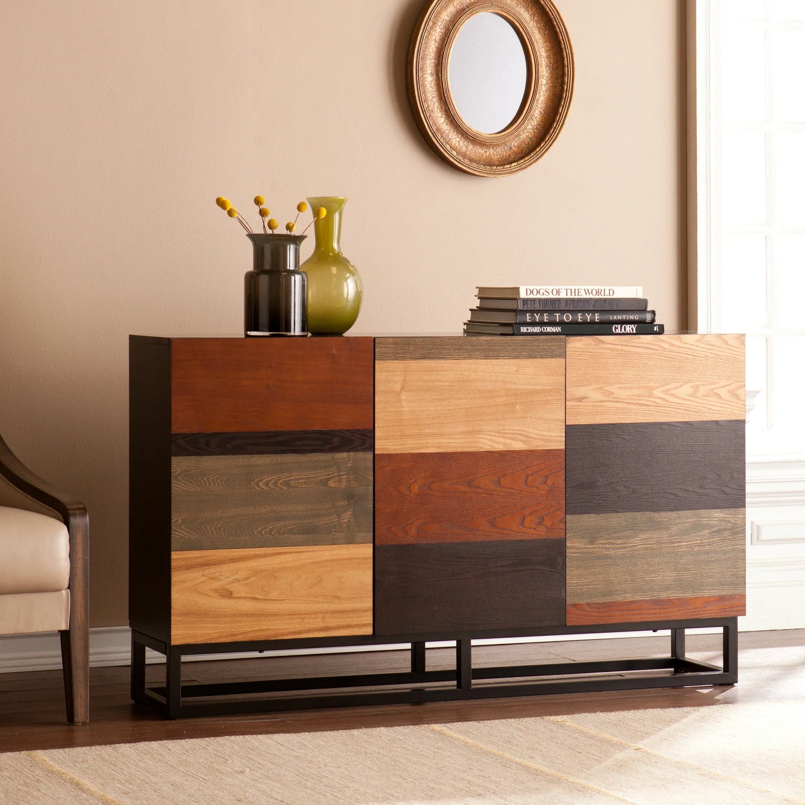 SEI Furniture Harvey Multi-Tonal Credenza CONSOLE TABLES