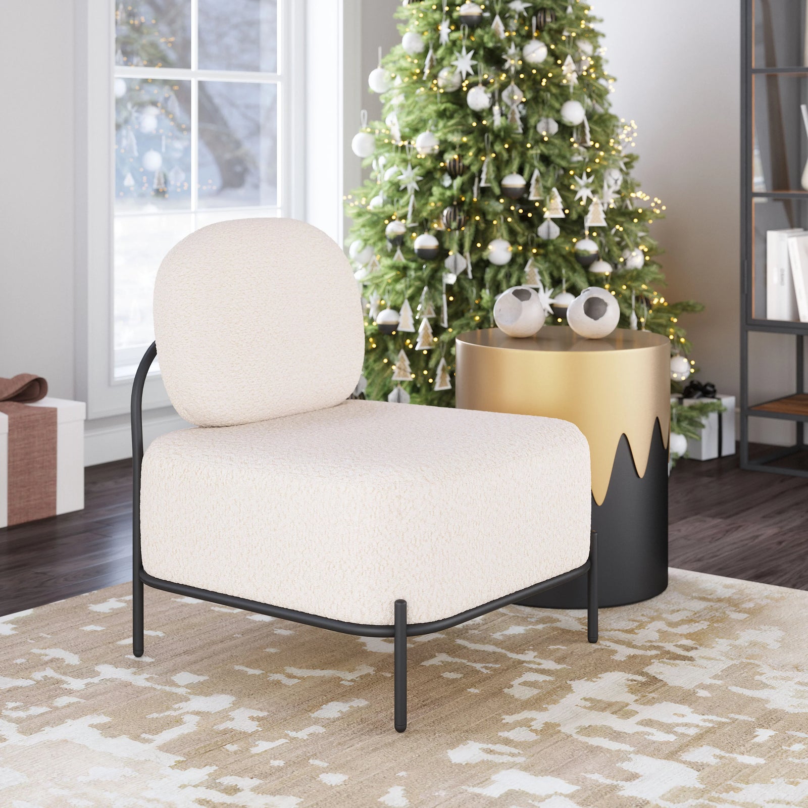 Zuo Arendal Accent Chair Vanilla ACCENT + LOUNGE CHAIRS