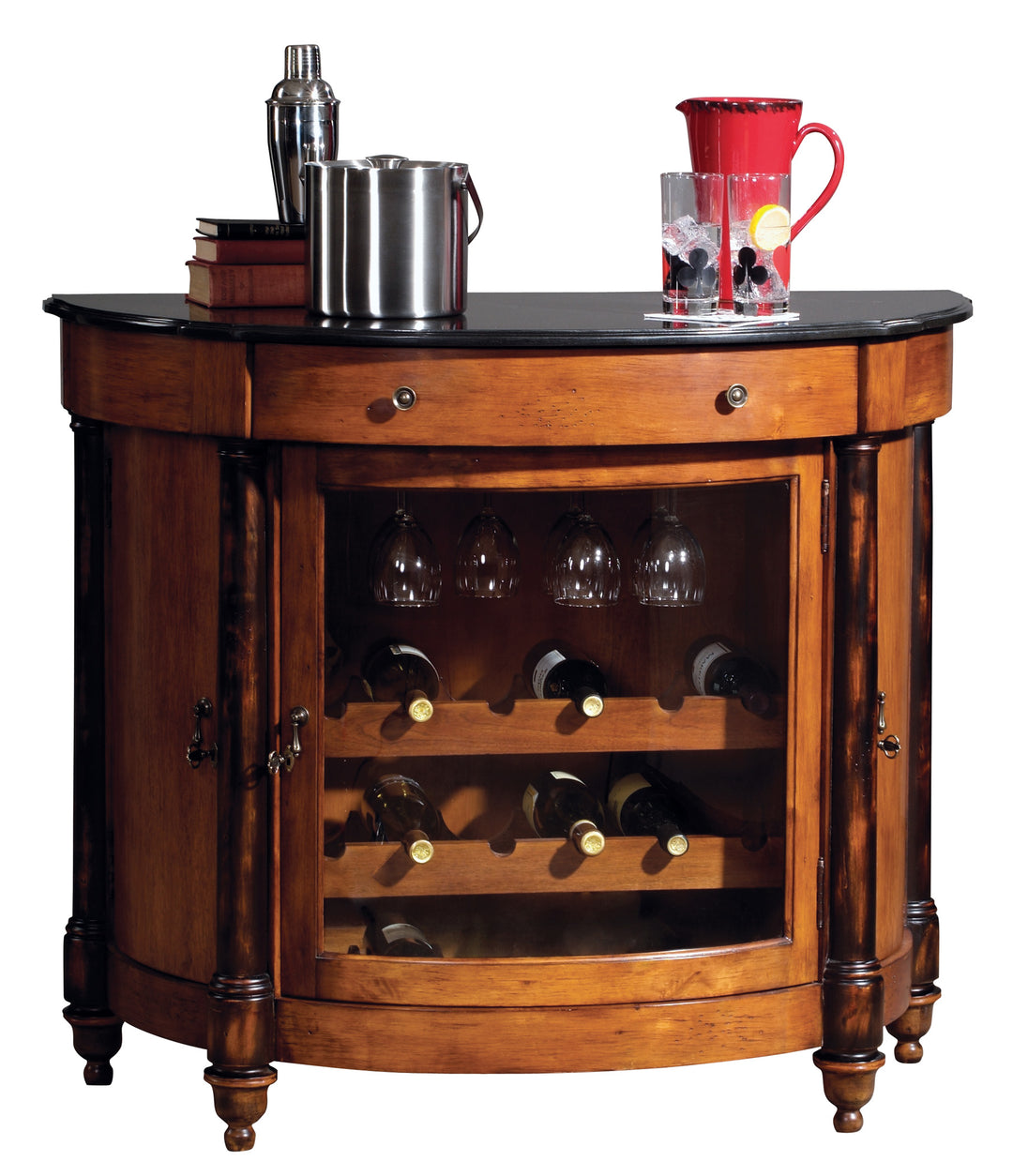 American Home Furniture | Howard Miller - Merlot Valley Wine Console