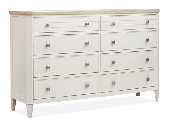 Echo Isles Sea Pearl And Driftwood Double Drawer Dresser - B6310-22