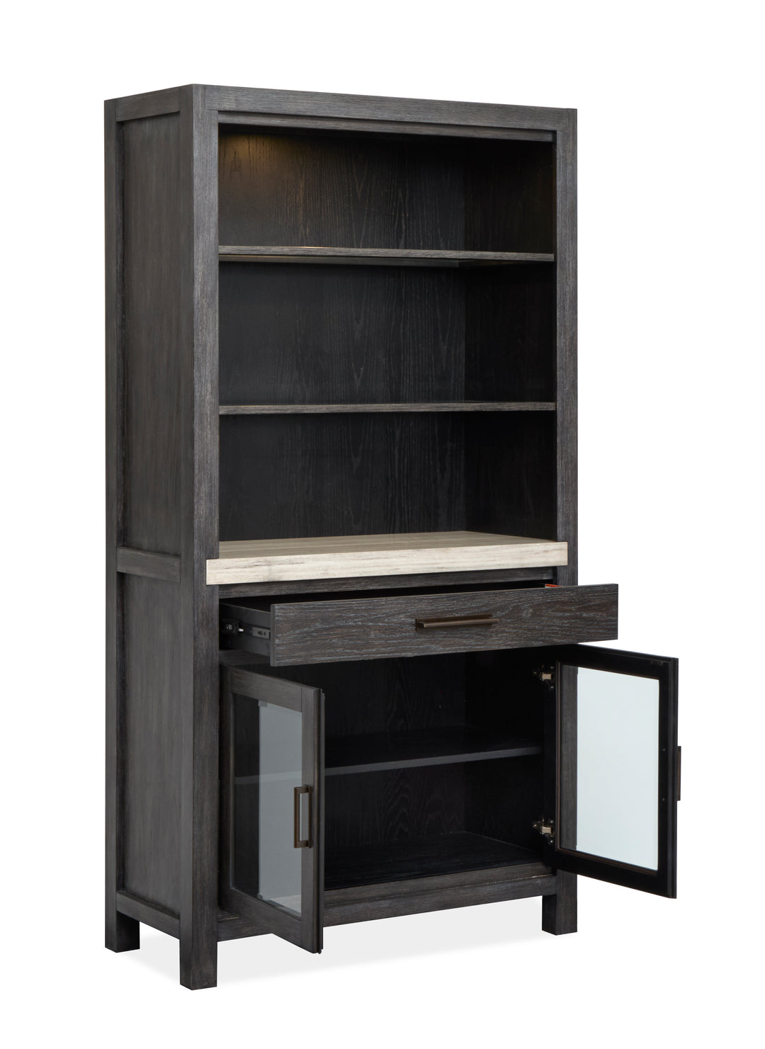 Plum Creek Ravenwood Black Display Cabinet - D5990-08
