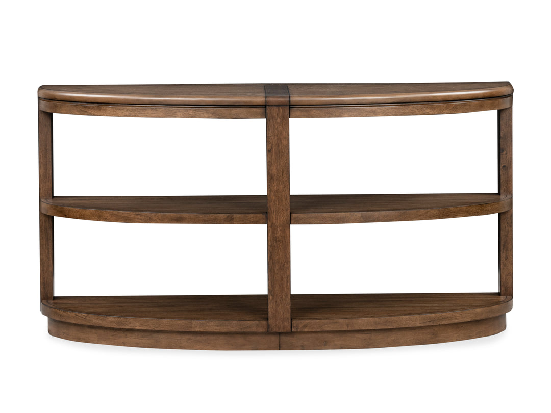 Connolly Brown Demilune Sofa Table - T6499-75