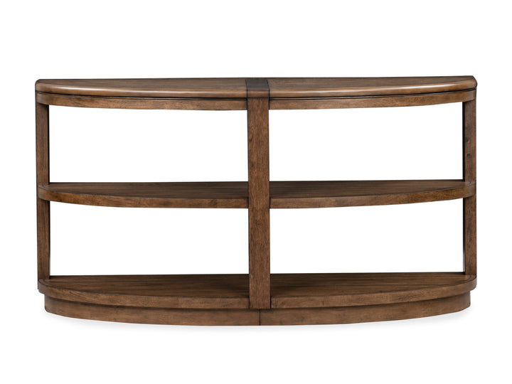 Connolly Brown Demilune Sofa Table - T6499-75
