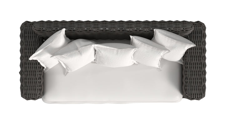Cabo Loveseat in Soothe Pearl w/ Flange Welt