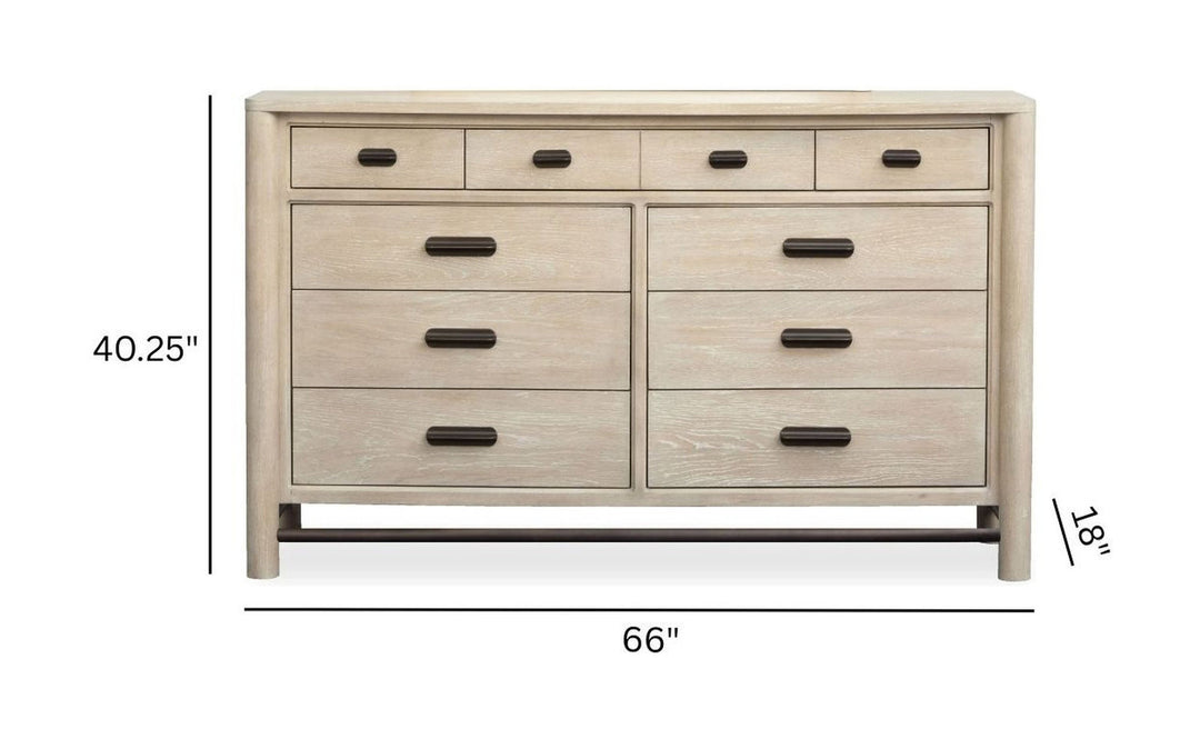 Sunset Cove Sanibel Brown 9 Drawer Dresser - B5783-20