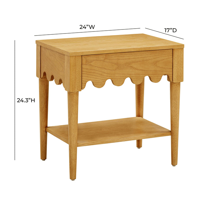 TOV Furniture Oodle Natural Ash Nightstand NIGHTSTANDS