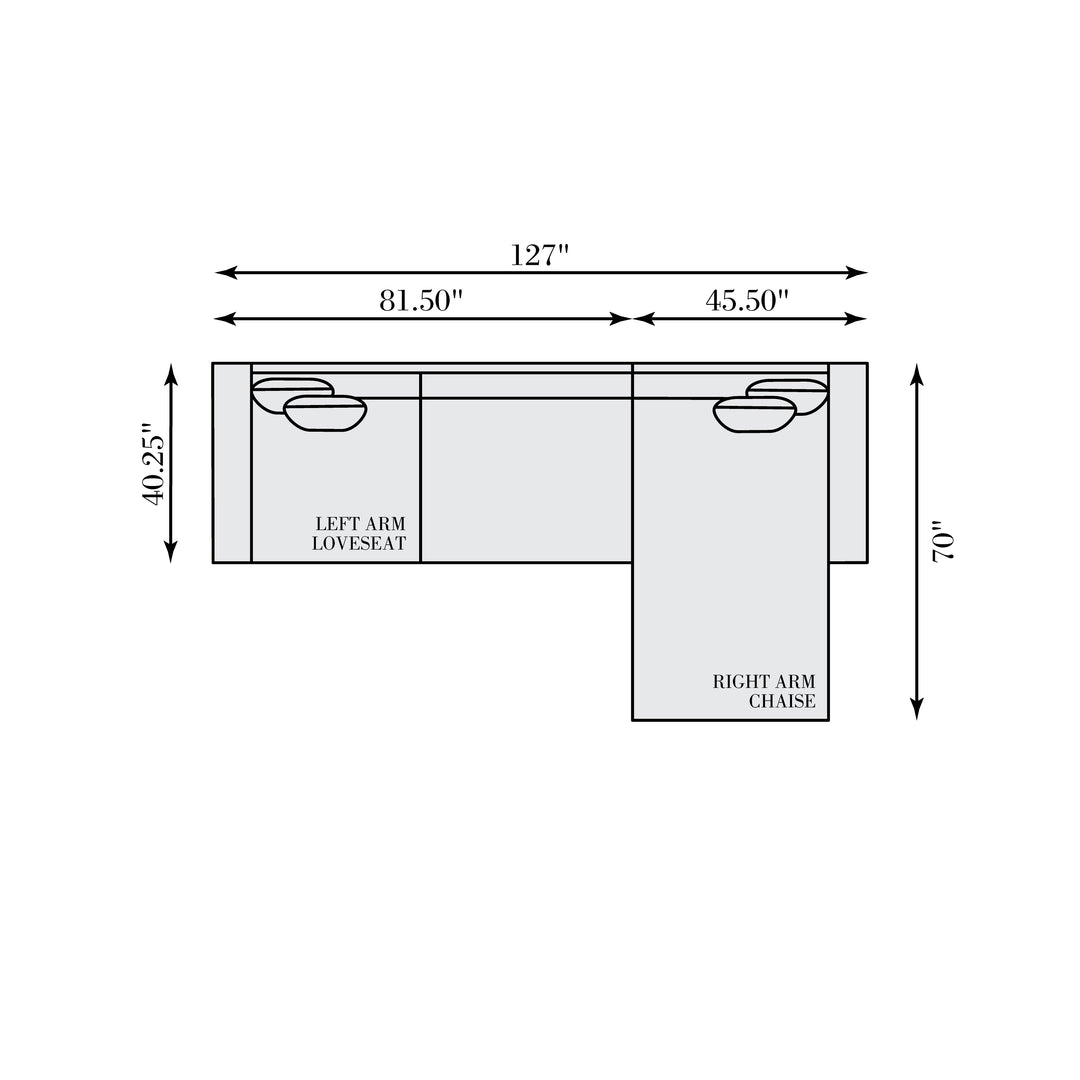 Nest Leather Sectional Right